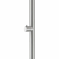 Sined Simius Douche En Acier Inoxydable Avec Eau Froide Uniquement h 230 Cm Acier Inoxydable Satine