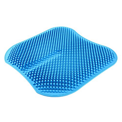 Wewoo Coussin de siège de voiture bleu Massage dos nu Haute mémoire Silicone Mesh Respirant Silica Gel Housses de de