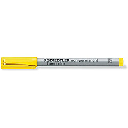 Promark Lumocolor 312 - Feutre Non-Permanent Pointe Biseautée 1 À 2,5 Mm Jaune