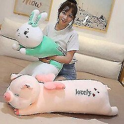 Avis Universal Couchette d'animaux en peluche mignonne pour enfants le cochon en peluche jouet coussin toys 80cm