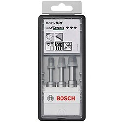 Coffret de 3 forets diamantés Bosch Easy Dry Robuste line