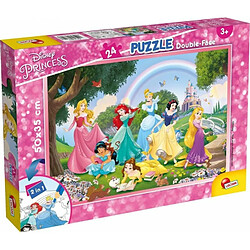 Acheter Lisciani, Puzzle pour enfants à partir de 3 ans, 24 pièces, 2 en 1 Double Face Recto / Verso avec le dos à colorier - Disney Princesses 73993