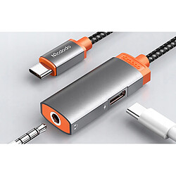 Acheter GUPBOO Adaptateur USB-C vers Mini Jack 3,5 mm + USB-C PD,JL1573