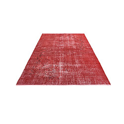 Avis Vidal Tapis de laine 269x170 rouge Ultra Vintage