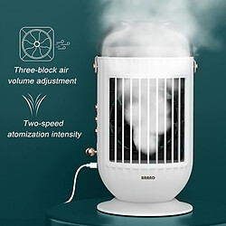 Avis Universal Refroidisseur d &'air électrique mini ventilateur USB vaporisateur humidificateur de climatisation pour les conditions de refroidissement d &'air de bureau à domicile & 124 ; ventilateur (avec télécommande)