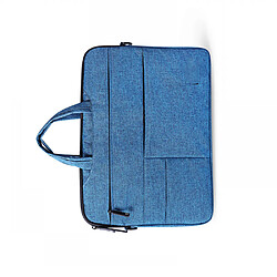 General Sacoche pour ordinateur portable Messenger, sac à dos pour ordinateur portable, sac à bandoulière en toile résistante à l'eau, porte-documents convertibles pour ordinateur portable avec bandoulière pour homme femme, étanche(bleu)