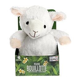 Pelucho Peluche Bouillotte Mouton blanc - Made in France