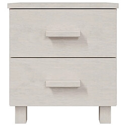 Avis Maison Chic Table de chevet, Table de Nuit moderne, Blanc 40x35x44,5 cm Bois de pin massif