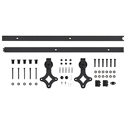 Acheter vidaXL Kit de quincaillerie de porte coulissante SKIEN 183 cm noir