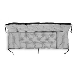 Avis Ensemble de coussins de jardin pour balançoire AIO 120x60x50cm + 2 coussins 42 x 42 cm gris clair