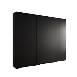 Abiks Meble Armoire Inova 2 À Portes Battantes 236,7/300/47 6 Portes (nero/nero)