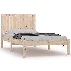 vidaXL Cadre de lit sans matelas 100x200 cm bois massif de pin