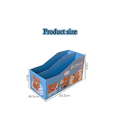 Avis Universal Boîte de rangement de bureau de 2 ours de dessin animé pliable Boîte de rangement de livre Boîte de rangement creuse Conteneur de livre Porte-revues Organisateur Coffret de maquillage