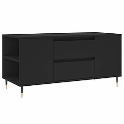 Maison Chic Tabls basse,Table Console pour salon noir 102x44,5x50 cm bois d'ingénierie -MN22347