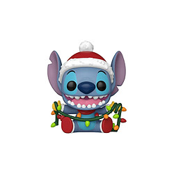 Funko Disney - Figurine POP! Holiday Stitch avec guirlande 9 cm