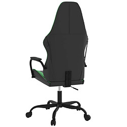 Acheter vidaXL Chaise de jeu Noir et vert Similicuir