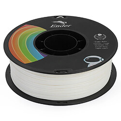 Filament d'impression 3D Creality Ender-PLA+ 1,75 mm, vitesse d'impression 40-100 mm/s, 1 kg - Blanc