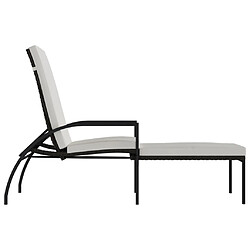 Acheter Maison Chic Transat - Chaise longue avec repose-pied Résine tressée Marron