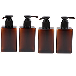 4x150ml Distributeur de Savon en Plastique Flacon de Pompe Vide Bouteille de Voyage pour Crème Shampooing Produits de Toilettes pas cher