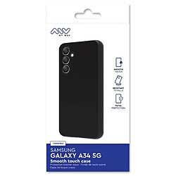 My Way Myway Coque pour Samsung Galaxy A34 5G Smoothie en TPU Noir