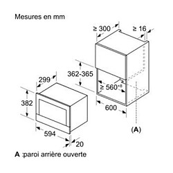 Micro-ondes solo 21l 900w encastrable - bf634rgs1 - SIEMENS