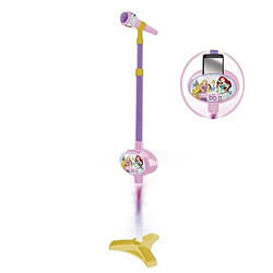 Reig 5286 Princesses Disney Princess Microphone Stand avec connecteur MP3