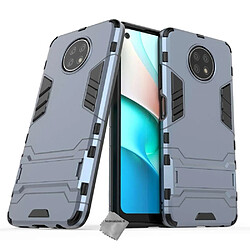 Htdmobiles Coque rigide anti choc pour Xiaomi Redmi Note 9T 5G + film ecran - BLEU FONCE