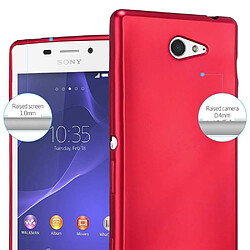 Acheter Cadorabo Coque Sony Xperia M2 / M2 AQUA Etui en Rouge