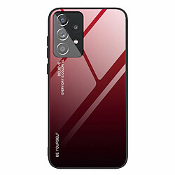 Coque en TPU anti-rayures rouge/noir pour votre Samsung Galaxy A33 5G