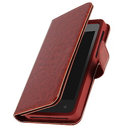 Avizar Etui Universel Smartphone Housse Portefeuille 6 Porte-carte marron Taille xl