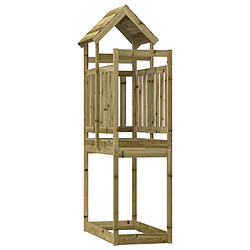 vidaXL Tour de jeu 52,5x110,5x214 cm bois de pin imprégné