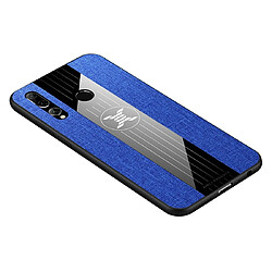 Wewoo Coque Souple Pour Huawei Enjoy 9s XINLI Tissu de couture Antichoc TPU Housse de protection Bleu