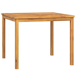 vidaXL Table à manger de jardin 90x90x74 cm bois d'acacia solide