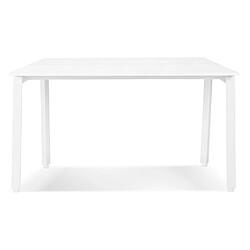 Avis Alterego Table de réunion / bureau bench 'AMADEUS SQUARE' blanc - 140x140 cm