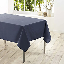 Douceur D'Interieur Nappe unie polyester Essentiel - Bleu - 140 x 200 cm