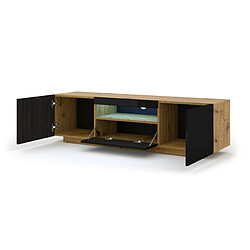 Acheter FURNLUX Table de télévision AURA LED 150x37x42 Crème & Noir