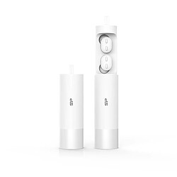 Silicon-Power SILICON POWER Ecouteurs sans fil BP81 True Bluetooth 5.0 Blanc avec étui charge