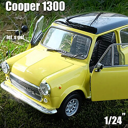 Avis Universal 1: 24 Mini Cooper Voiture Alliage Modèle Simulation Voiture Décoration Collection Cadeau Jouet Moulé sous pression Modèle(Jaune)