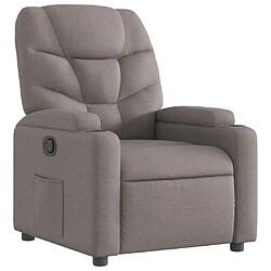 Maison Chic Fauteuil inclinable,Fauteuil luxe de relaxation Taupe Tissu -MN42280