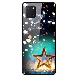 Coque en TPU impression de motifs fantaisie en verre hybride étoile pour votre Samsung Galaxy A81/Note 10 Lite/M60s