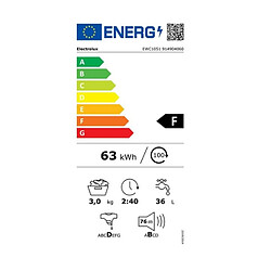 Lave-linge hublot compact 3 kg 1000 tours/min - ewc1051 - ELECTROLUX