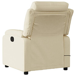 Acheter Maison Chic Fauteuil Relax pour salon, Fauteuil de massage inclinable Crème Tissu -GKD92045