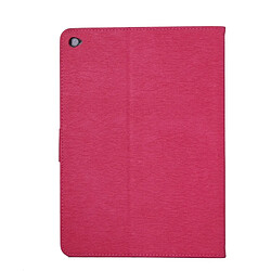 Avis Wewoo Housse Étui Magenta pour iPad Air 2 fleurs pressées motif papillon flip horizontal en cuir PU avec boucle magnétique et titulaire fentes cartes portefeuille