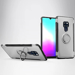 Wewoo Coque Etui de protection magnétique pour support bague rotation 360 degrés pour HuMate 20 Pro (Argent)