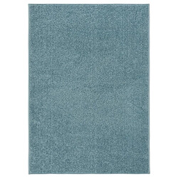 vidaXL Tapis à poils courts 120x170 cm Bleu