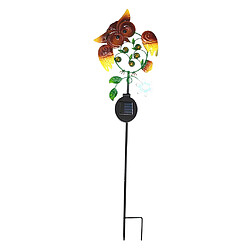 Jardin Lampes Solaires En Plein Air, Solaire Alimenté Feux Prenantes Métal Hibou LED Lampes de Jardin Décoratif pour Passerelle, Voie, cour, Pelouse