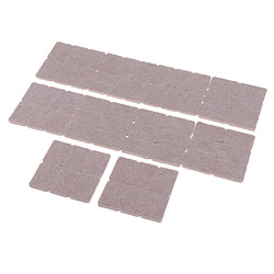 5 feuilles de feutre pour chaises meubles plancher protecteur 28x42mm rectangle