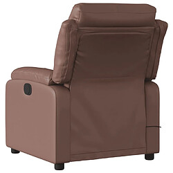 Avis vidaXL Fauteuil de massage inclinable électrique marron similicuir