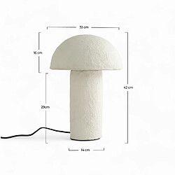 Rendez Vous Deco Lampe Poesia en papier blanc