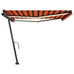 Acheter Maison Chic Auvent manuel rétractable,Store manuel de porte avec LED 400x350 cm Orange et marron -GKD74919